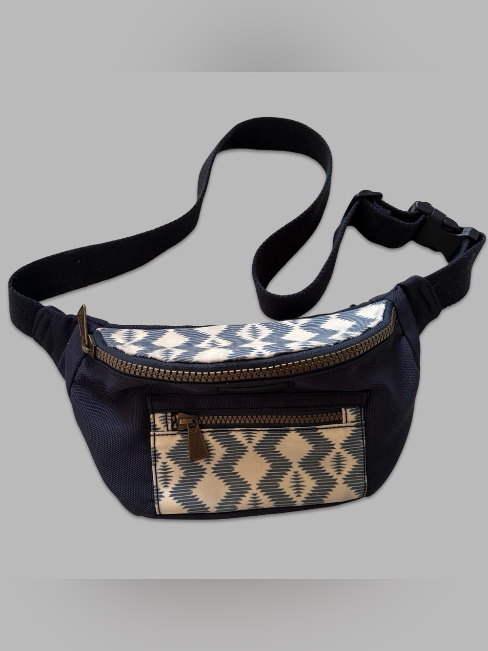 Pendleton Fanny Pack Waist Pack Belt Bag Navy White Aztec Design Travel Festival